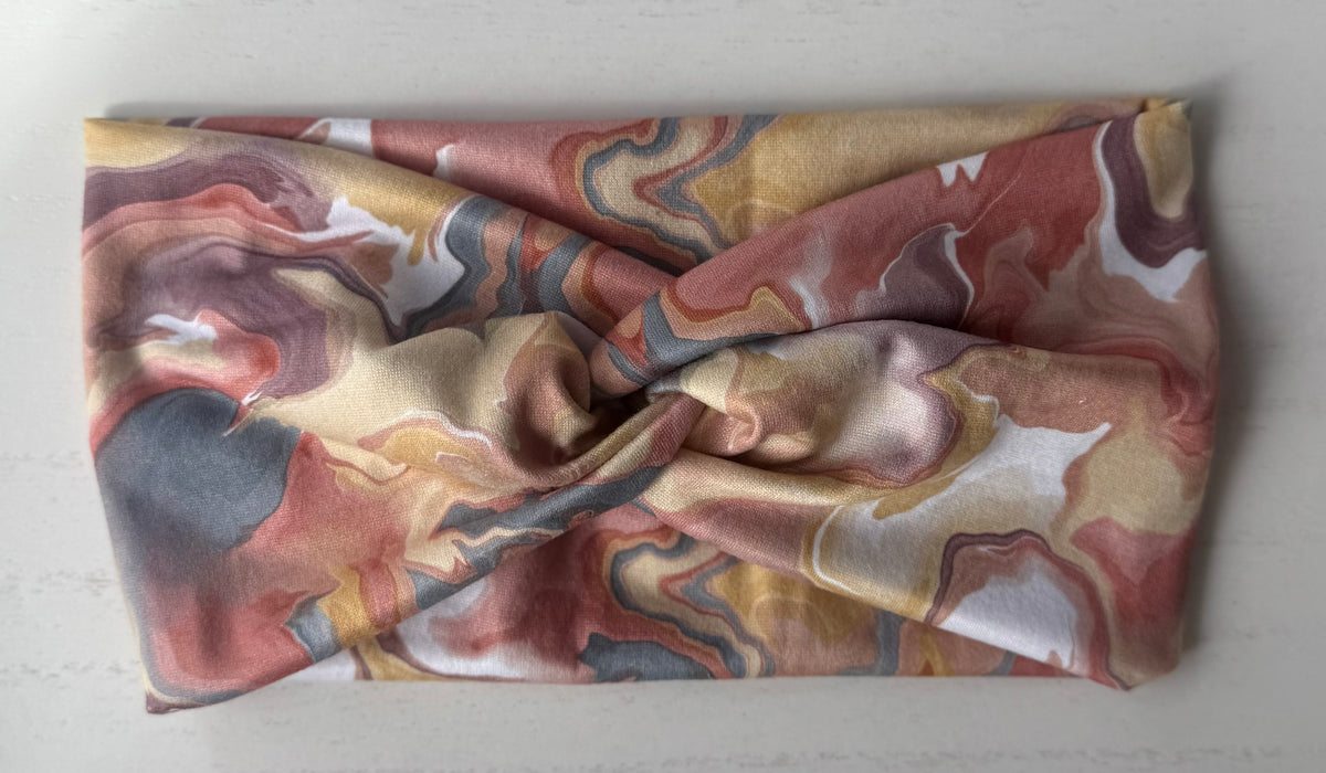 Neutral Marble Headband