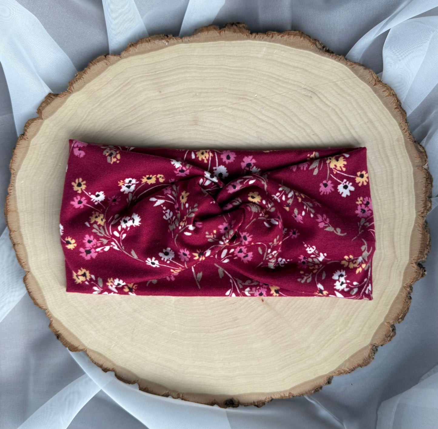 Florals on Magenta Headband