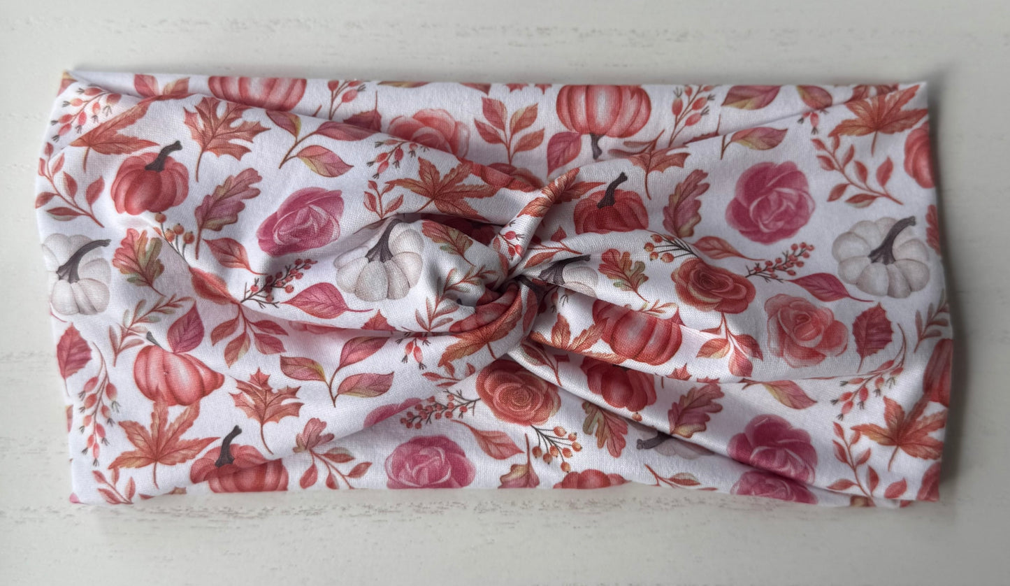 Leaves & Pumpkins Headband
