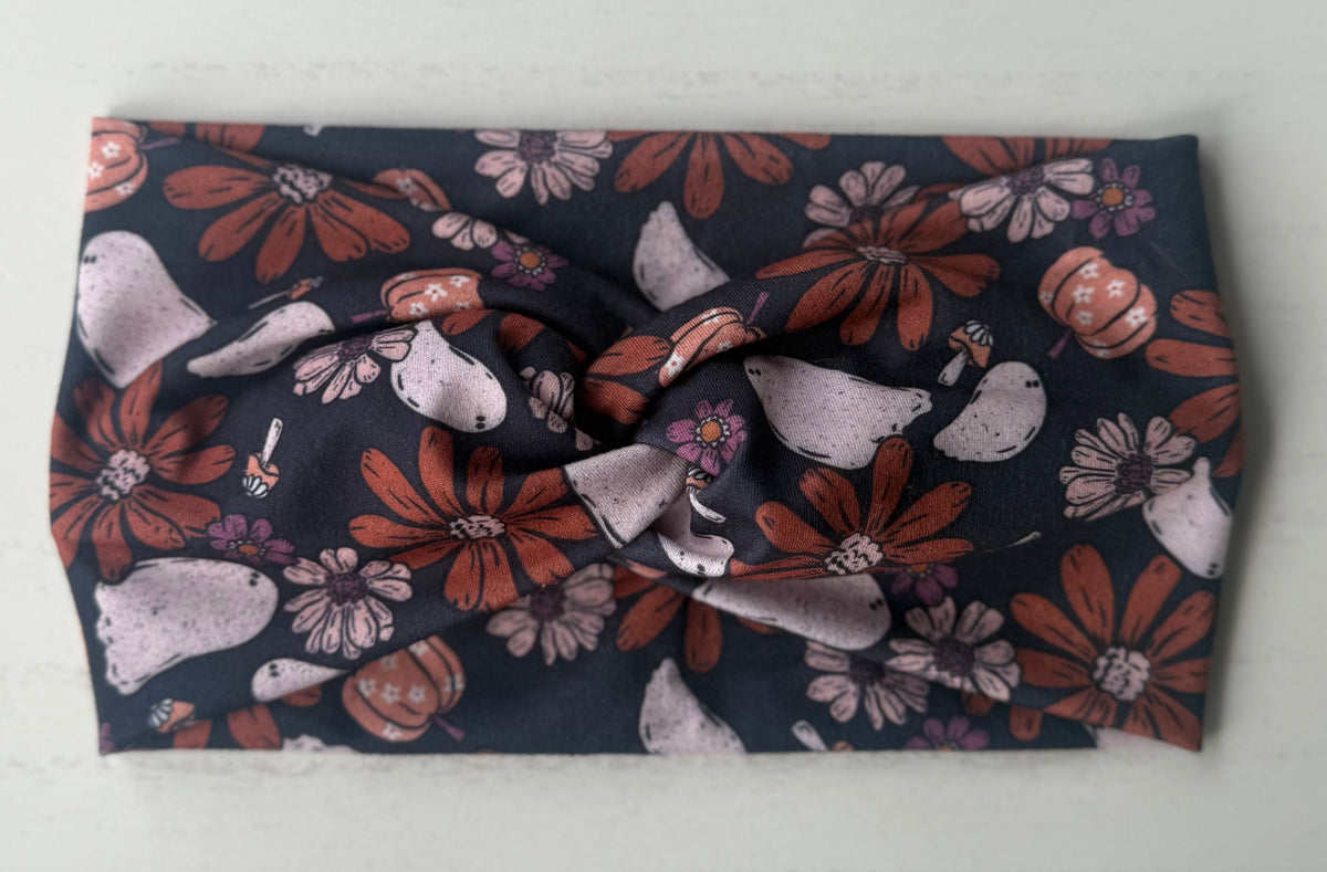 Ghost & Floral Headband