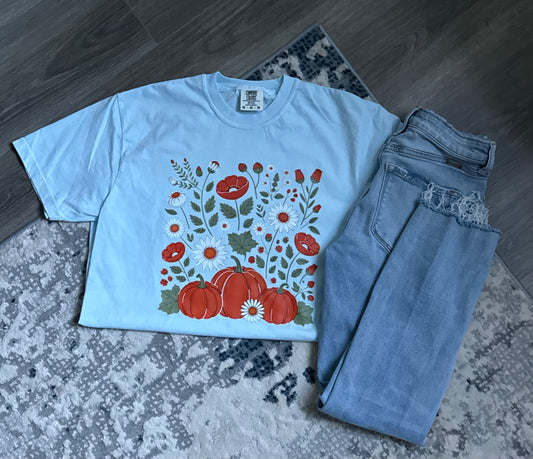 Floral Pumpkin T-Shirt