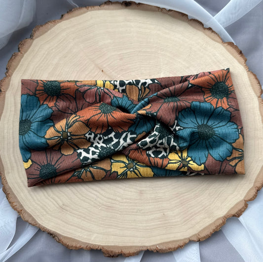 Neutral Floral Headband