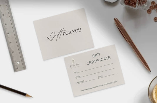 Kendra Ann Crafts & Accessories Gift Certificate
