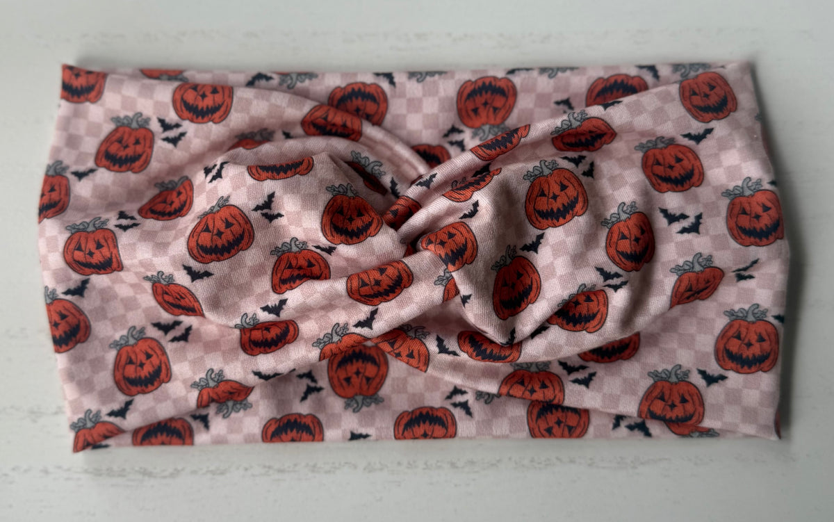 Checkered Spooky Headband