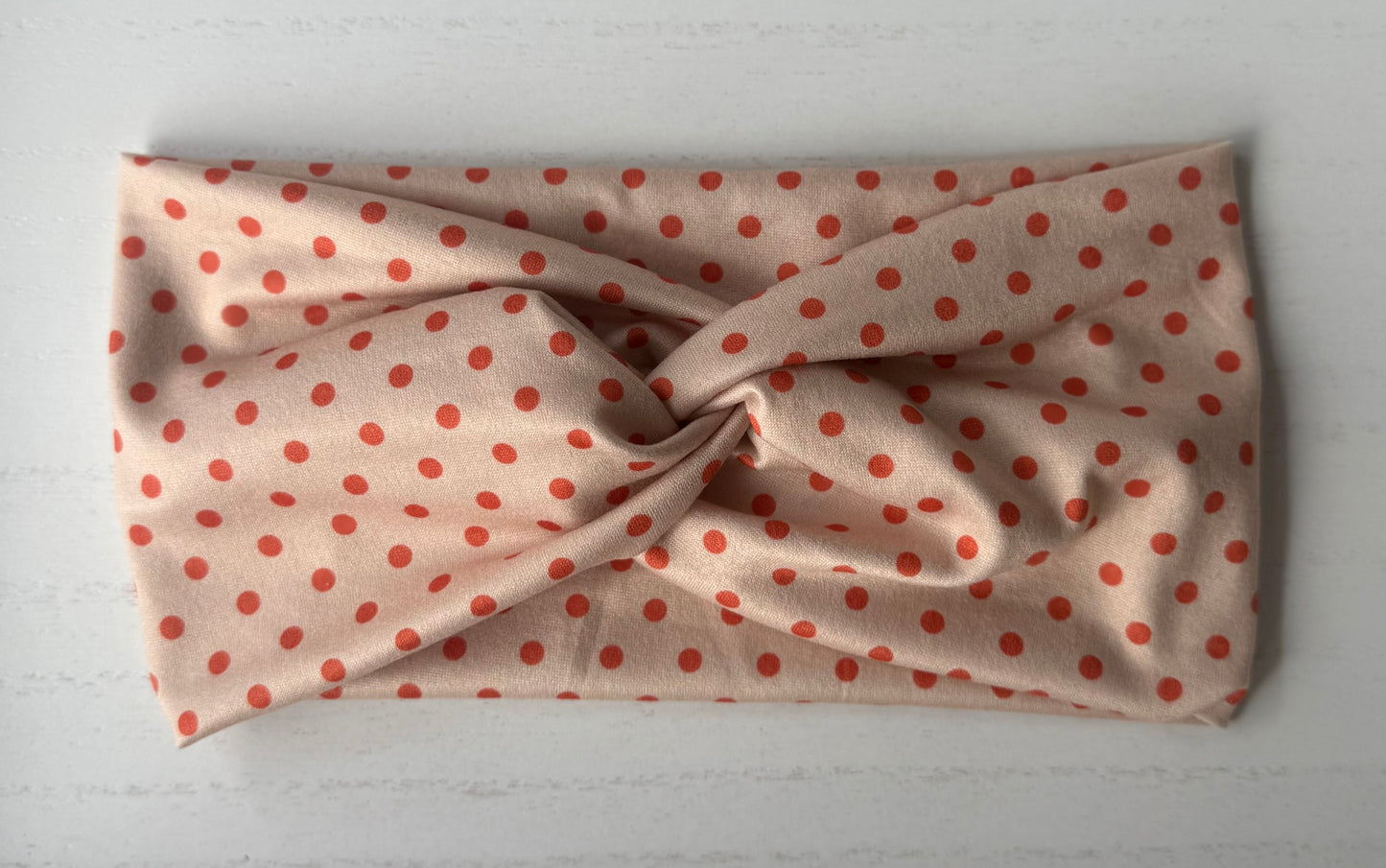 Orange Polka Dot Headband