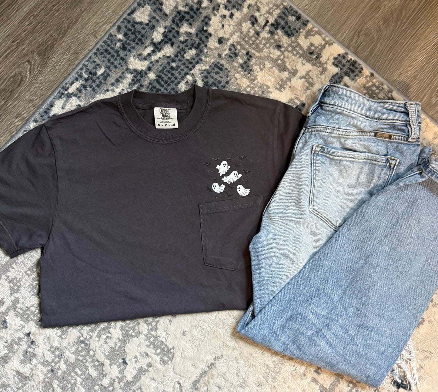Ghost & Bat Pocket T-Shirt