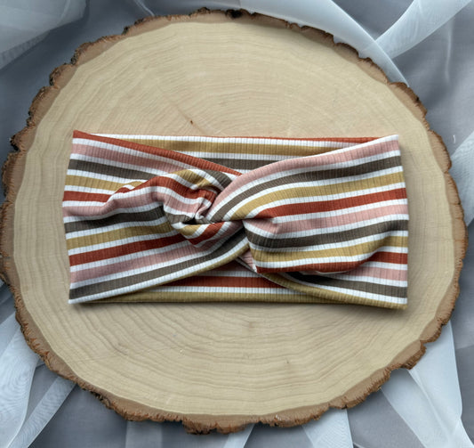Neutral Striped Headband