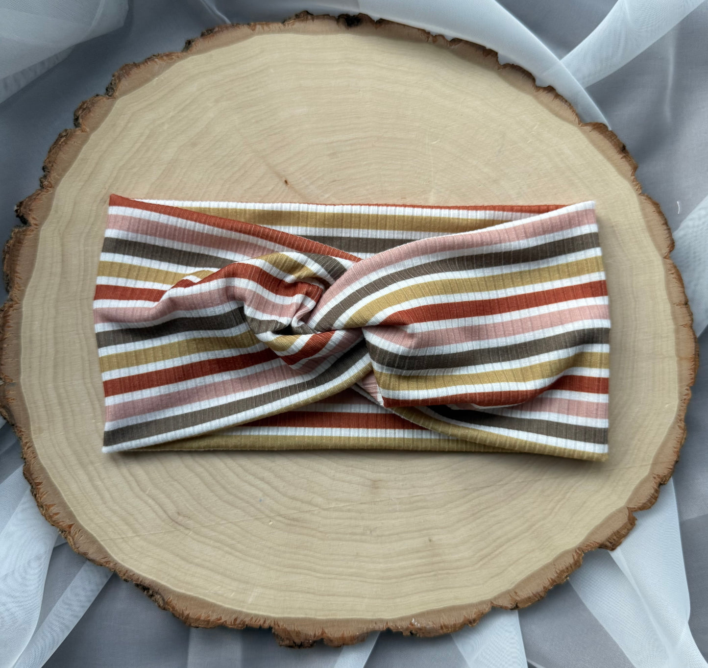 Neutral Striped Headband