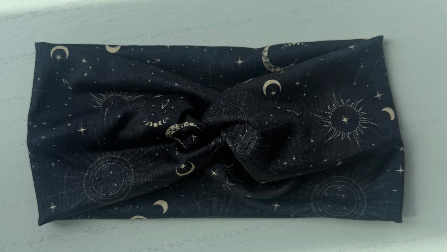 Black Moon & Stars Headband