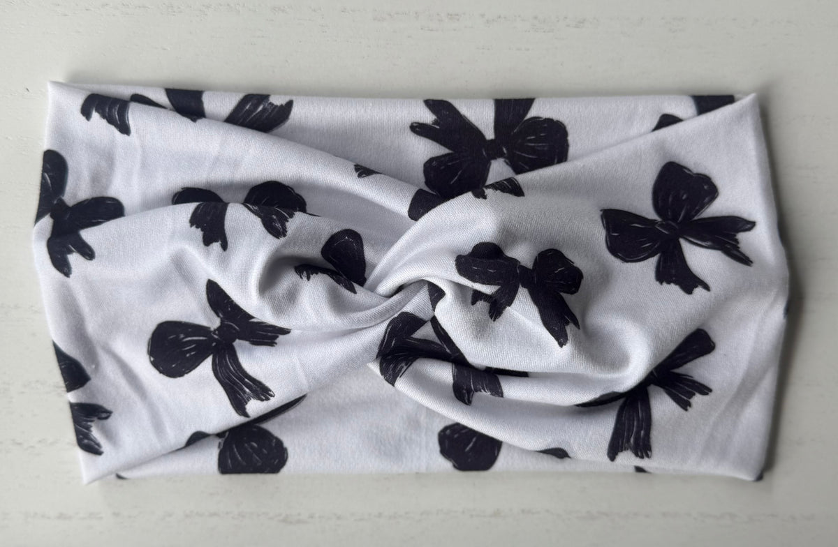 Black Bow Headband