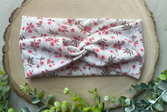 Pink Floral Headband