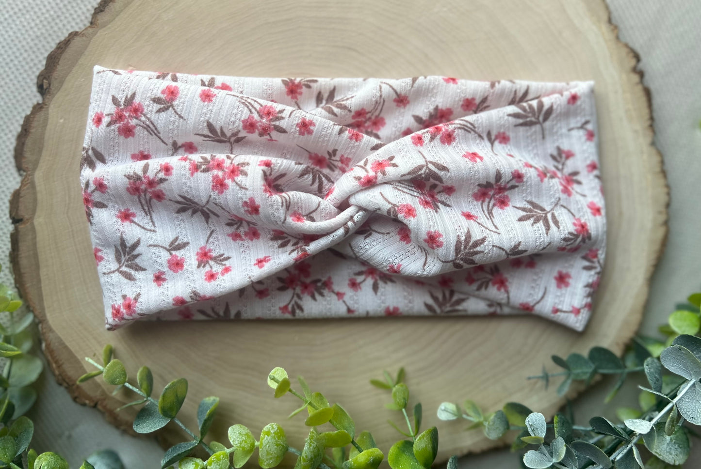 Pink Floral Headband