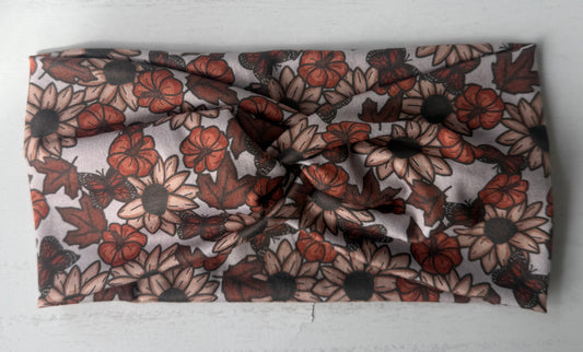 Sunflowers & Pumpkins Headband
