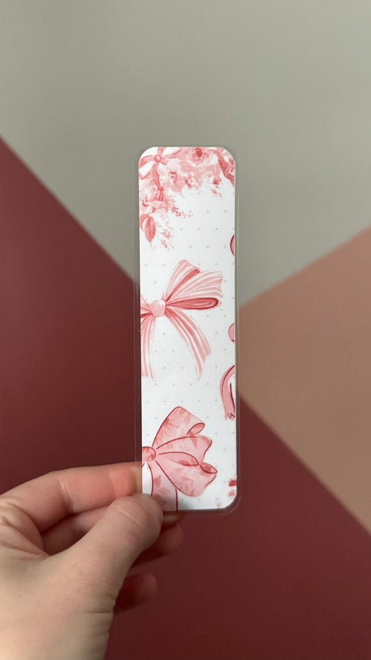 Pink Bow Bookmark