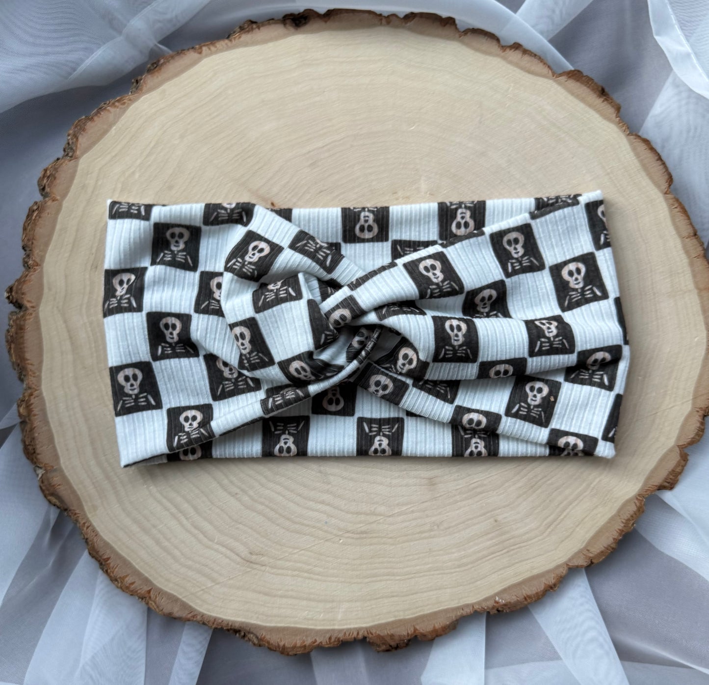 Skeleton Plaid Headband