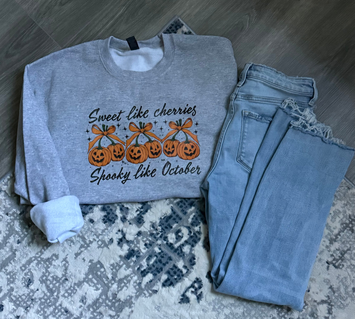 Sweet Like Cherries / Spooky Like October Crewneck