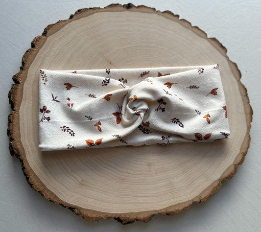 Natural Leaves Cotton Jersey Headband