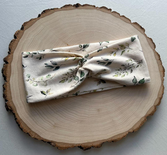 Olive Branches Cotton Jersey Headband
