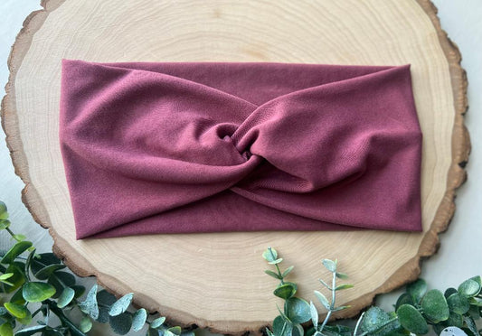 Rosy Pink Brushed Poly Headband