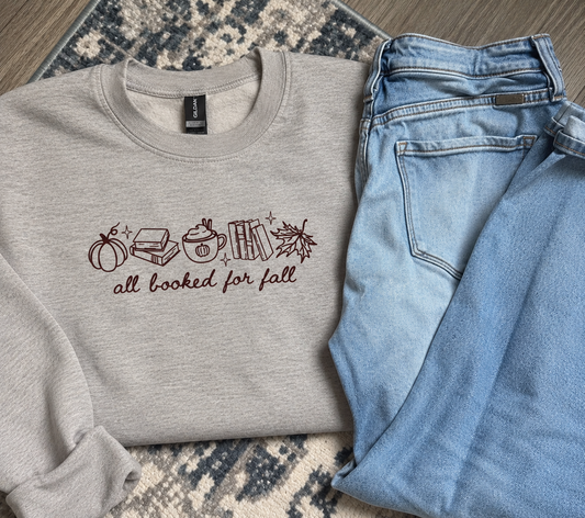 All Booked For Fall Crewneck